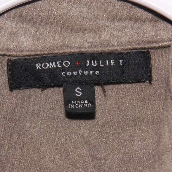 Romeo & Juliet Couture Faux Suede Vest Size Small - Picture 7 of 7